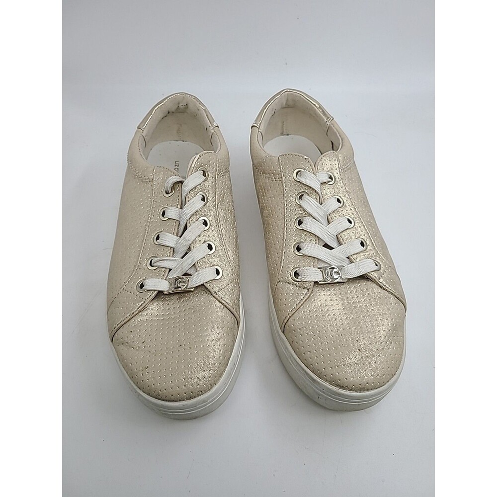 Liz Claiborne Warwick Gold Sneakers Shoes Size 8.5 M